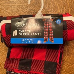 Cuddl Duds Boys Sleep Pants NWT